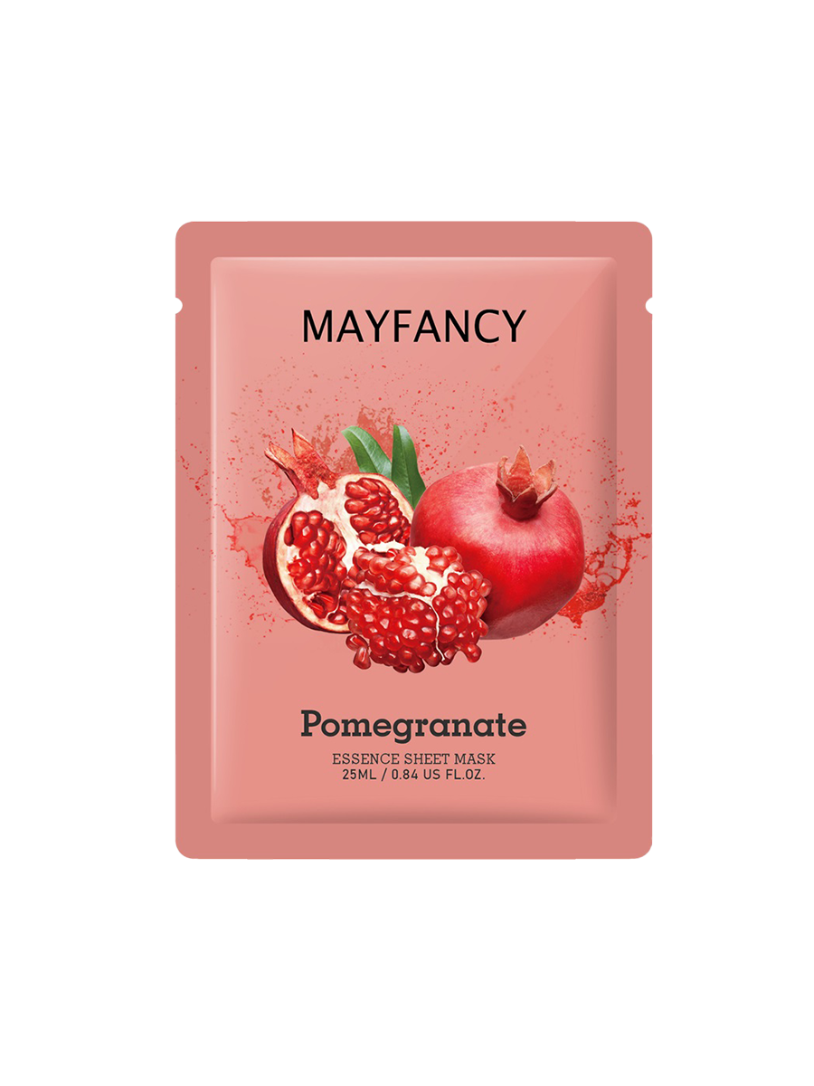 MAYFANCY Hydrating Pomegranate Fruit Beauty Facial Sheet Mask